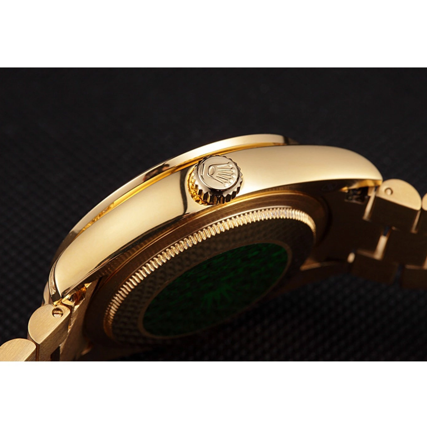 Aaa replica watch Swiss Yellow 621614 Rolex Gold-srl184 Day-Date Diamonds 0722